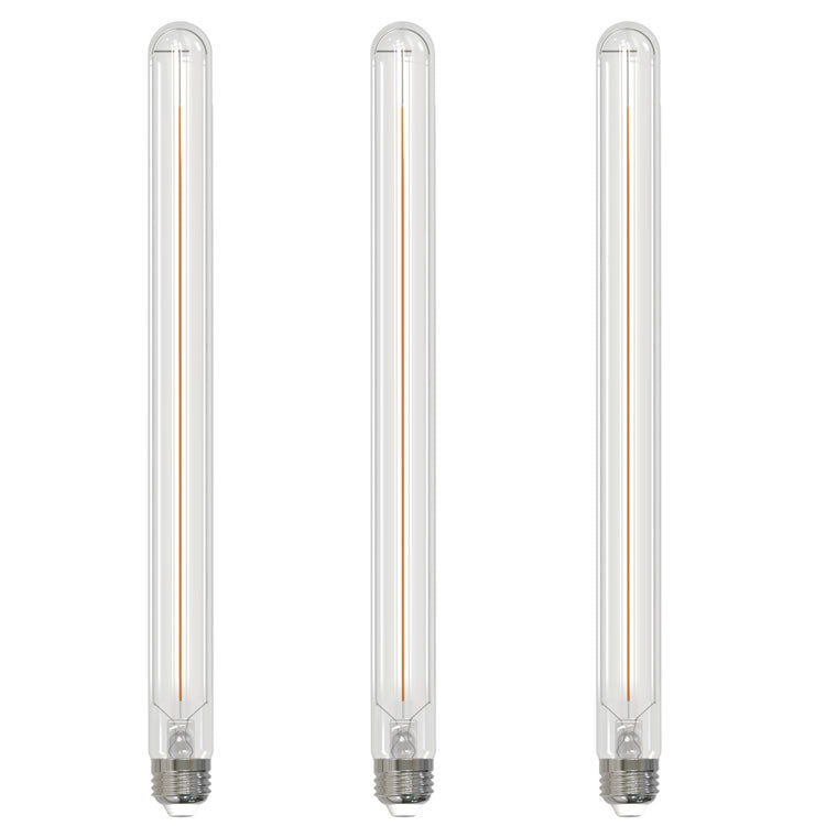 Bulbrite 862931 LED 5 Watt Dimmable T9 15" Light Bulb with A Clear Finish and A Medium Screw E26 - 3000K (Soft White Light) 400 Lumens 3PK