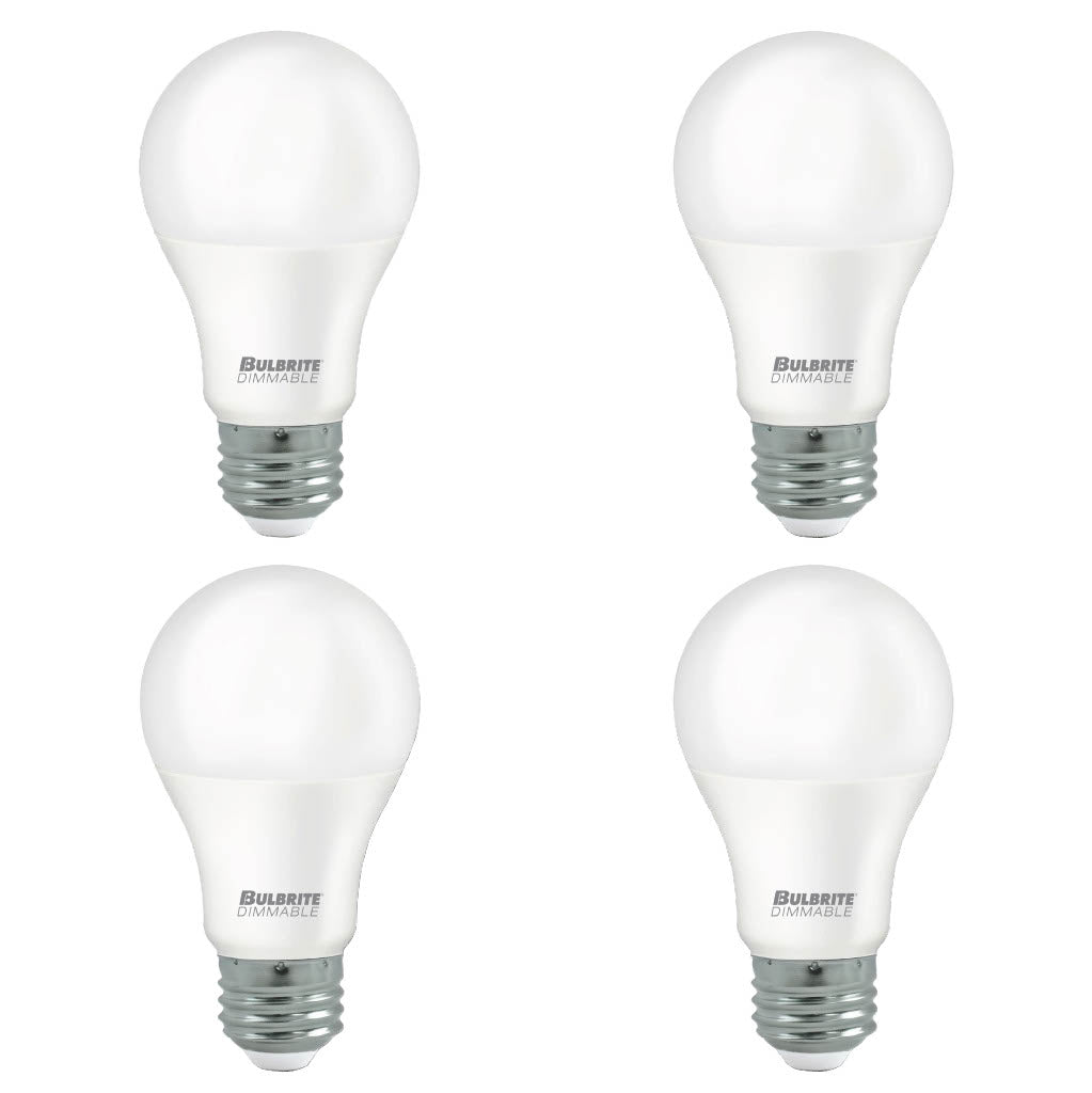 Bulbrite 862980 15W LED A19 100W EQUIV PREMIUM DIMMABLE 3000K E26 120V 4PK