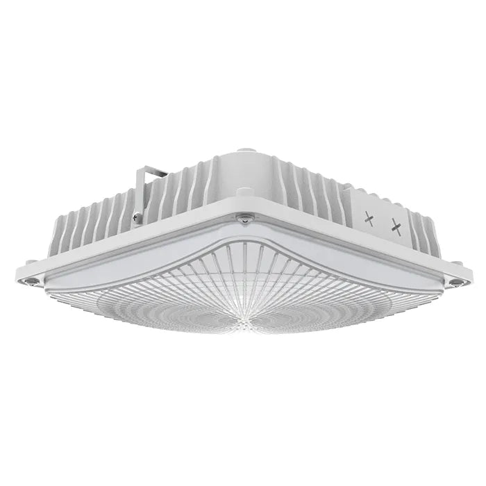 NaturaLED 9547 FX10SCM60SW/8CCT3/WH 28/45/57W LED 10" Slim Square Canopy Fixture White Finish 30K/40K/50K 120-277V