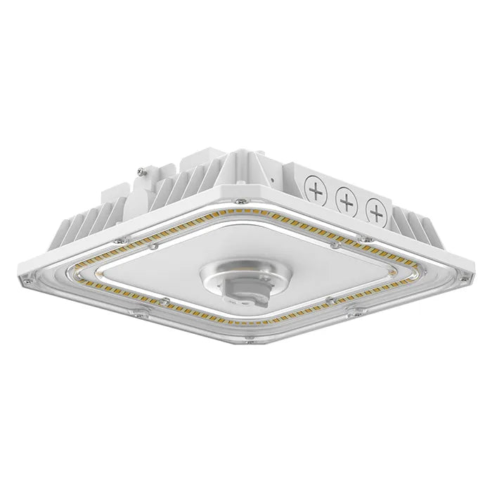 NaturaLED 9743 SCM10/100S/8C3/WH-Z10 40-60-80-100W 10-Inch LED Slim Canopy Fixture White Finish 3000K/4000K/5000K 120-277V