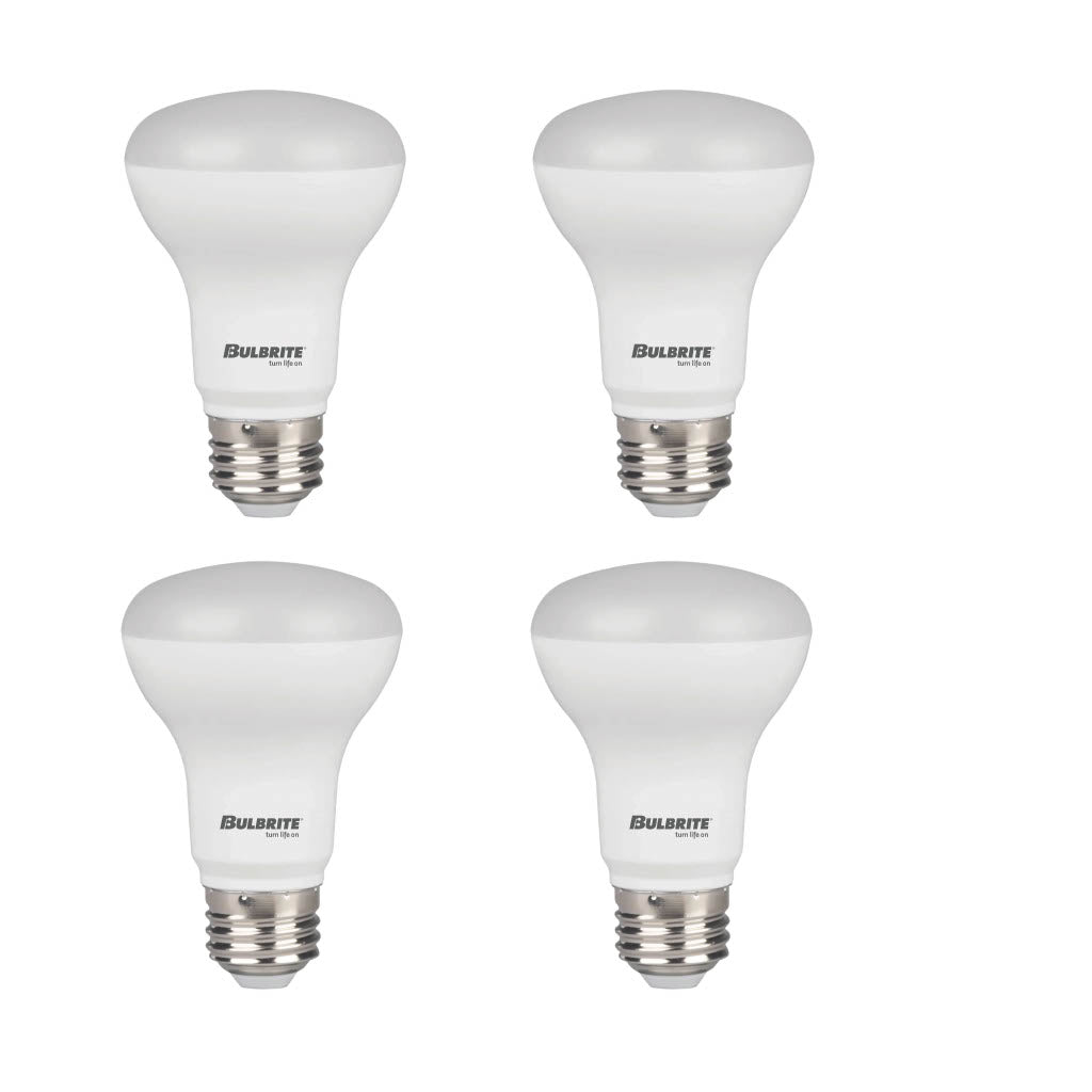 Bulbrite 862959 Bulbrite LED Filament 8 Watt Dimmable BR30 Light Bulb with Frost Glass Finish and Medium (E26) Base - 3000K (Soft White Light), 650 Lumens-4PK