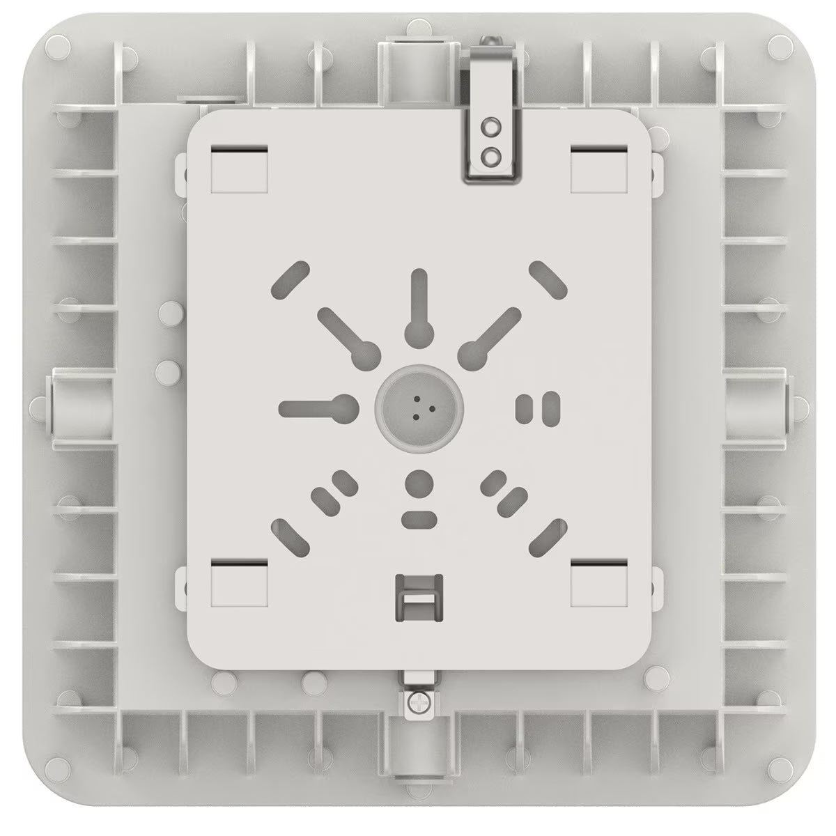 LEDone CP0031 LOC-10SQCP-MW(40/50/60/75)MCCT(30/40/50)-LV(White) 40/50/60/75W LED Square Canopy Light 3000K/4000K/5000K White Finish 120-277V