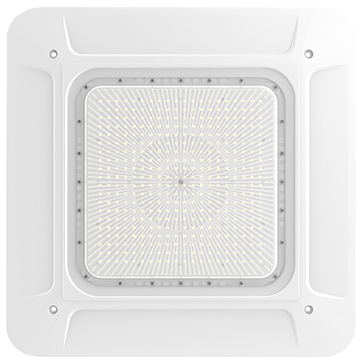 LEDone CP0033 LOC-GSCP-MW(75/100/150/180)50K 75/100/150/180W LED Gas Station Canopy Light 5000K White Finish 120-277V