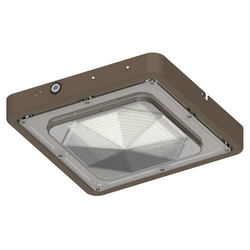 Westgate CXES-40-80W-MCTP-EM 40W/60W/80W LED Square Garage Light Emergency Backup Bronze Finish 30K/40K/50K 120-277V