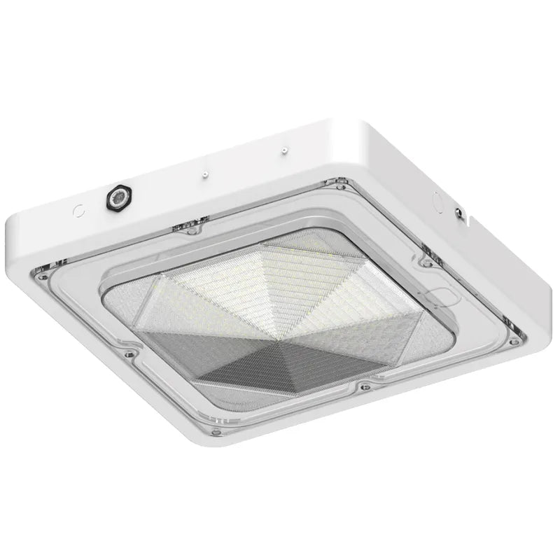 Westgate CXES-40-80W-MCTP-WH 40W/60W/80W LED Square Garage Light White Finish 30K/40K/50K 120-277V