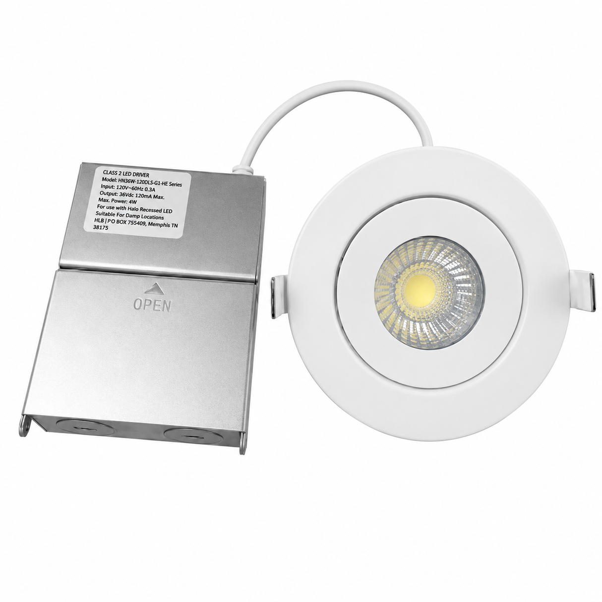 Euri DLC4G-9W105se 9W LED 4-Inch Round Gimbal Downlight 2700K/3000K/3500K/4000K/5000K 120-277V