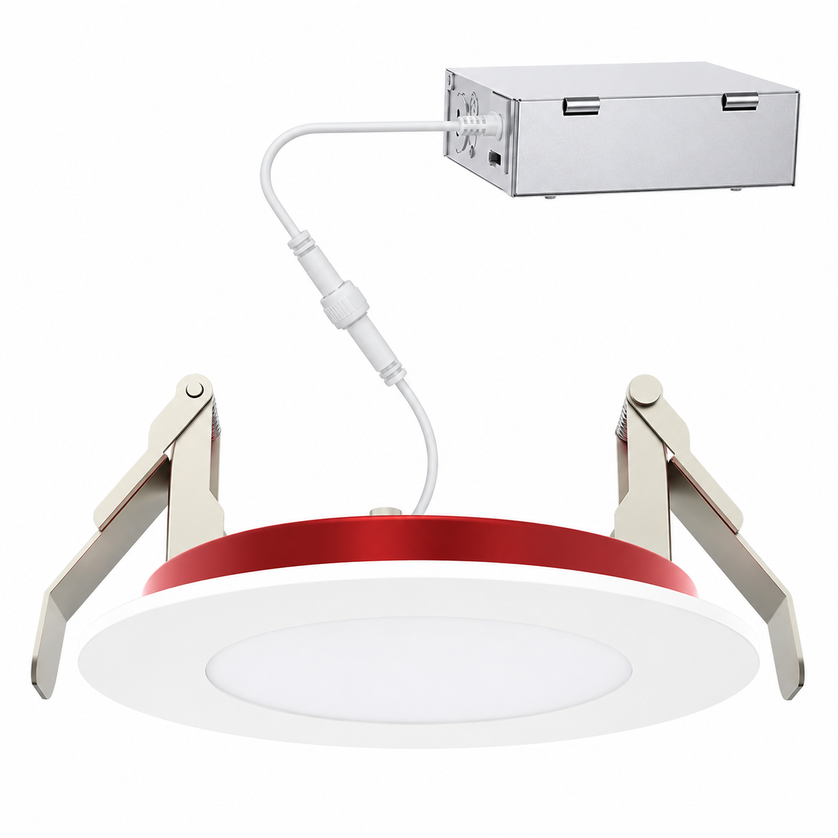 NaturaLED 9753 LED8DLR-FR-150L9CCT5 8W 8-Inch Round LED Ultra Slim Disk Light Fire Rated 2700K/3000K/3500K/4000K/5000K 120V
