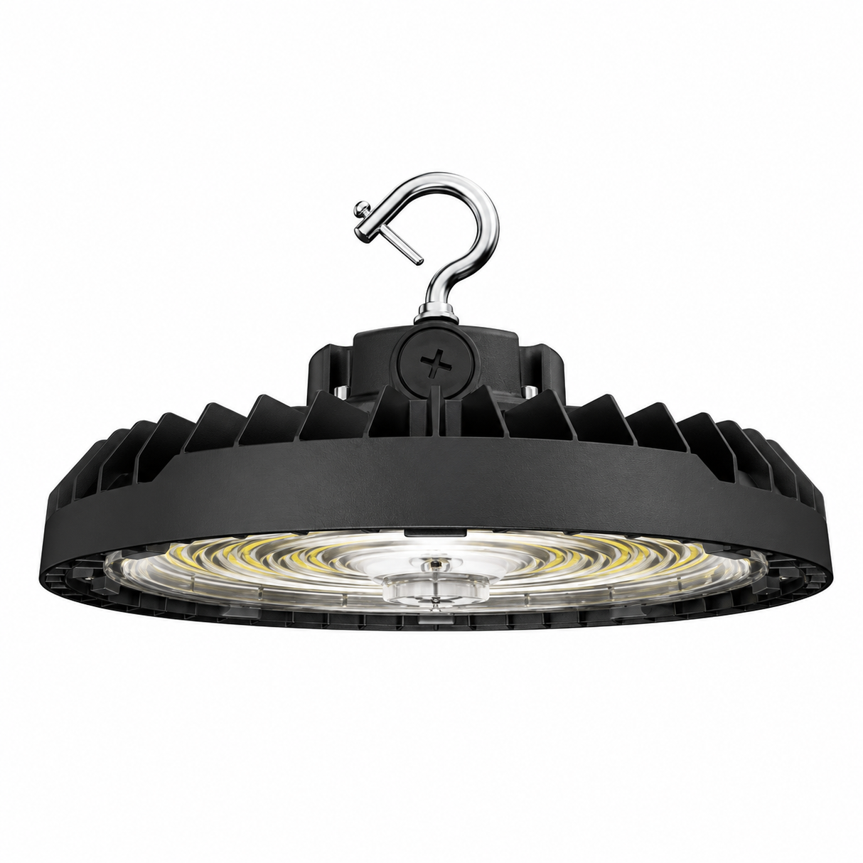 Halco 30401 HRHB-1-LS-CS-U-BL 60-80-100W ProLED Select HoverBay Round Highbay 3500K/4000K/5000K Dimmable 9600-12800-16000lm 120-277V