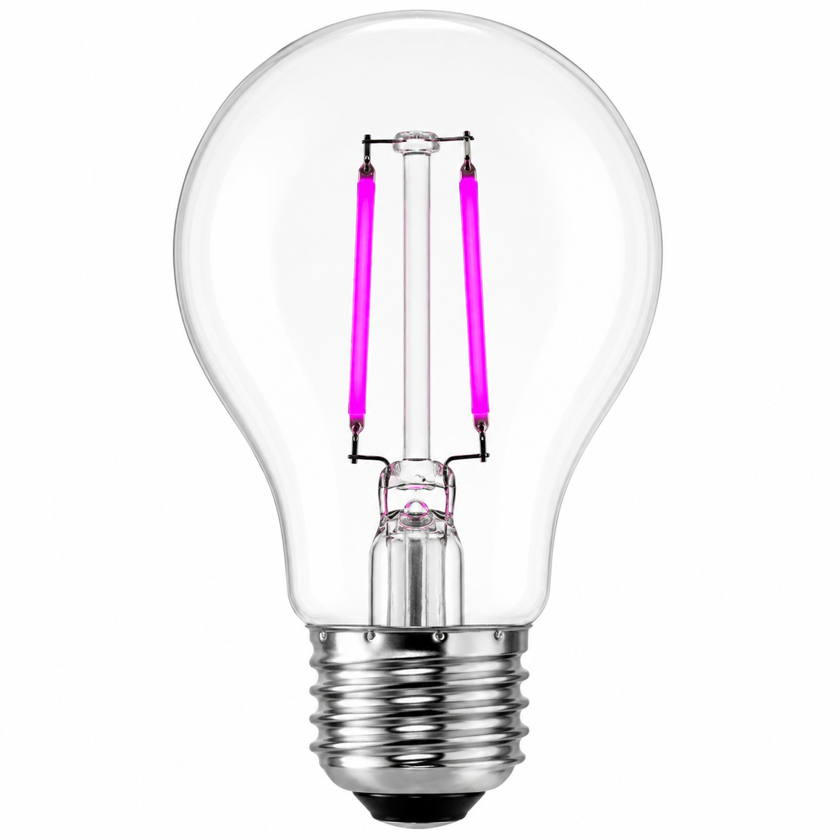 DAMAR 34048D LED4A19/CL/FIL/PINK/D 4W A19 Filament LED Light Bulb Pink Dimmable 120V