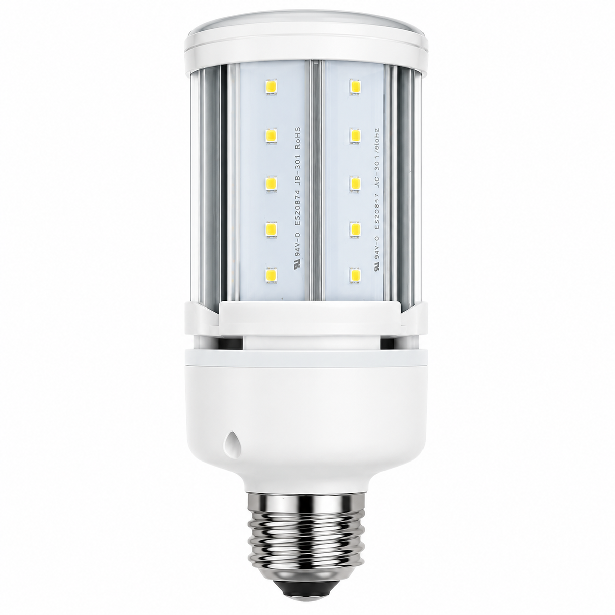 NaturaLED 4609 LED18HID/E26/279L/850 18W LED HID Corn Retrofit Bulb 5000K E26 Base 120-277V
