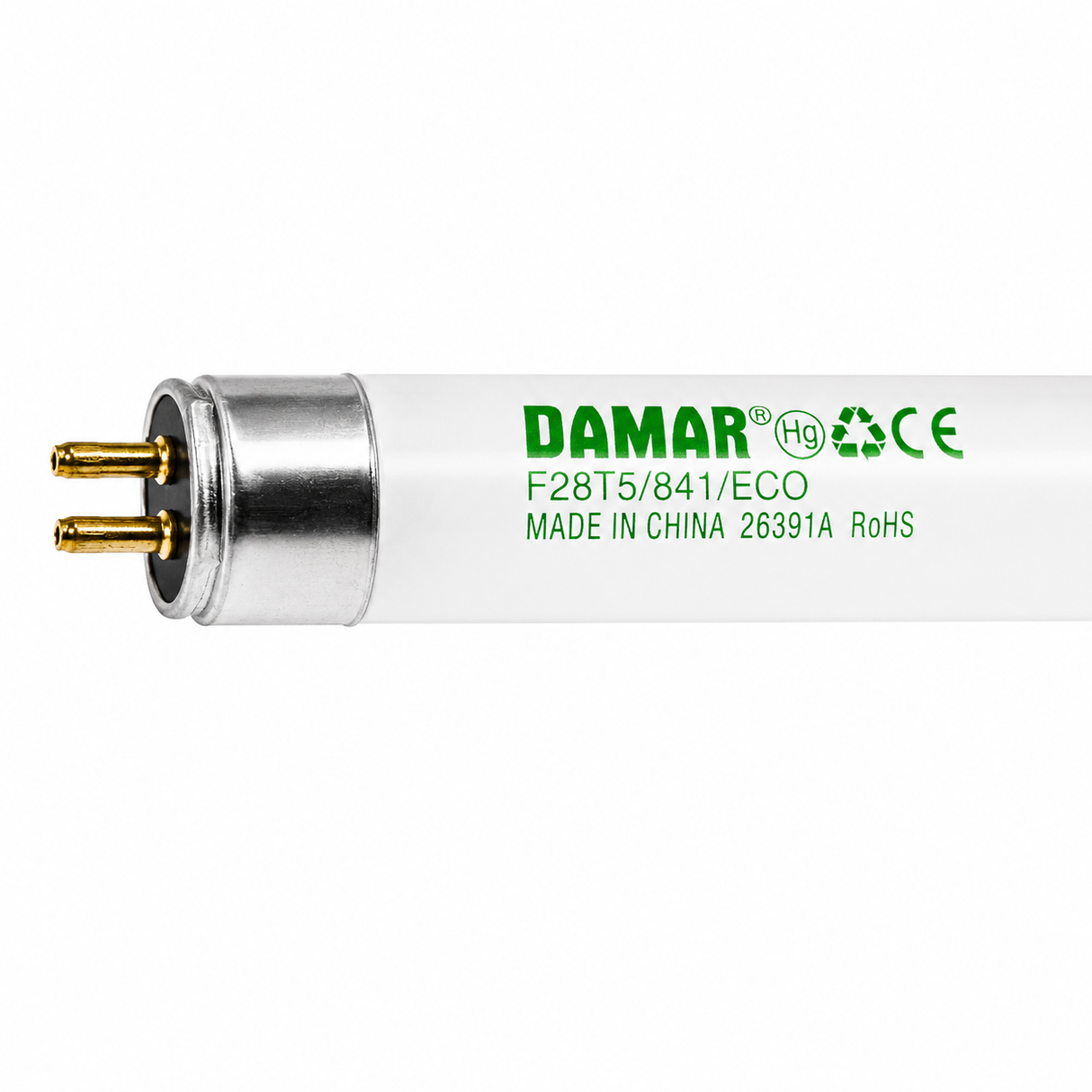 DAMAR 26391A F28T5/841/ECO 28W T5 Fluorescent Tube 4100K G5 Bi-Pin Base