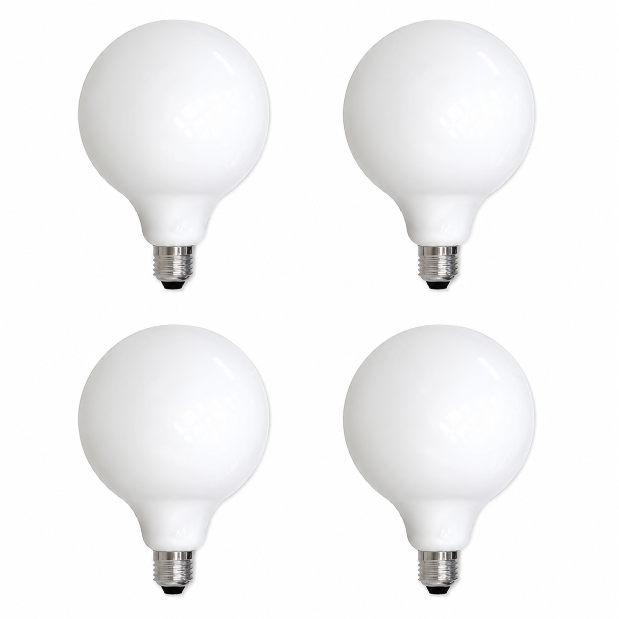 Bulbrite 862916 8.5W LED Light Bulb with A Milky Finish and A Medium Screw Warm White Light 2700K Dimmable E26 Medium 800 Lumens 120V 4PK