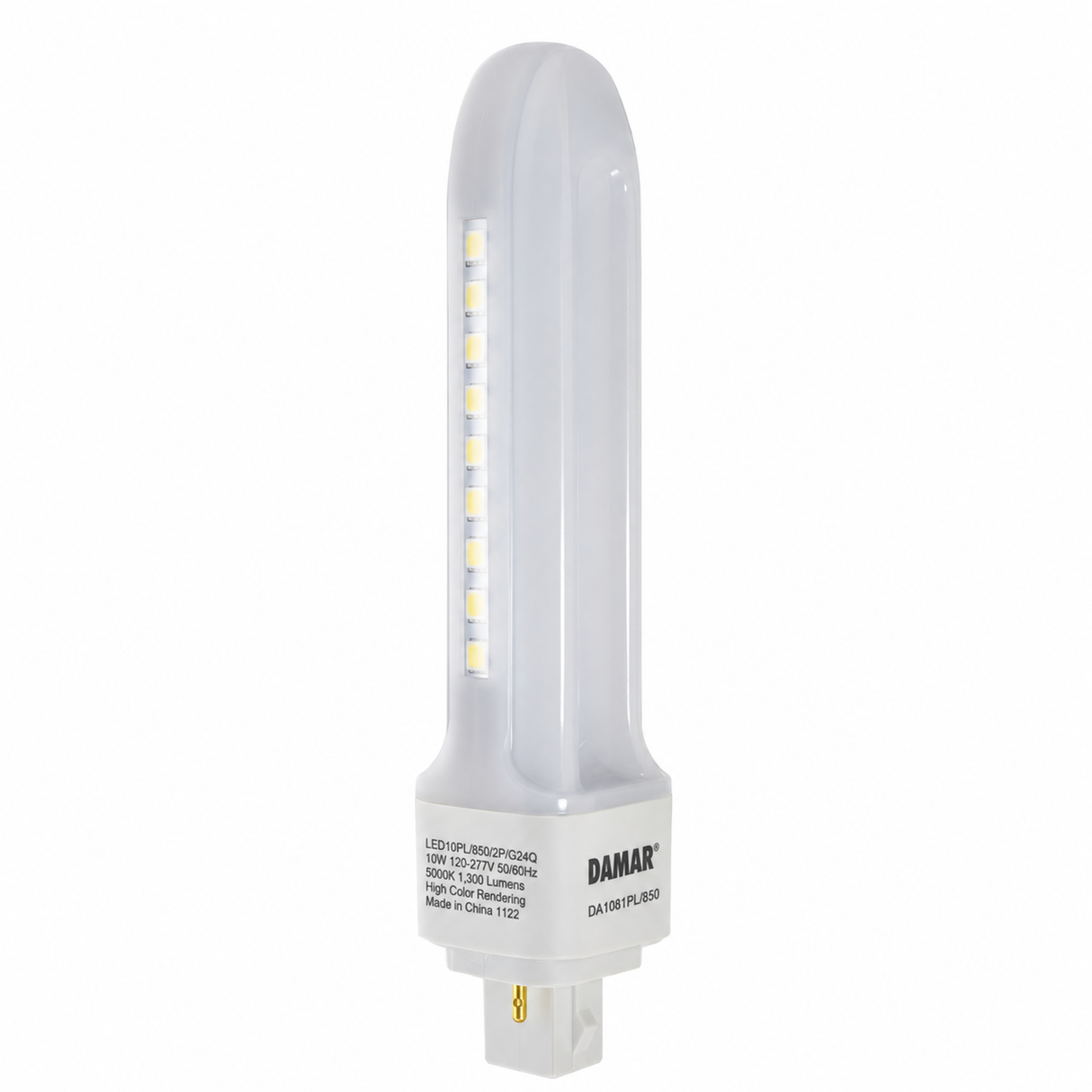 DAMAR 33614A LED11.5W/TT/830/2P/DM 11.5W LED PL Retrofit Lamp 3000K Type A+B Hybrid G24d 2-Pin 120-277V