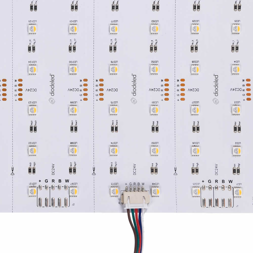 Diode LED DI-24V-PS-RGBW-120-2412 PuraLight LED Flex 24"x12" Sheet 120° RGBW 24V