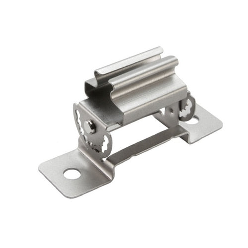 Diode LED DI-CPCH-RC-BA Square & 45 Degree Channel Brushed Aluminum Finish 45° Rotatable Clip (2-Pack)