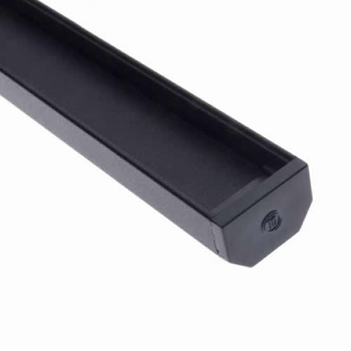 Diode LED DI-CPCHA-SQ96B-10 96" Square Channel Only for LED Tape Light with Black Finish (10-Pack)