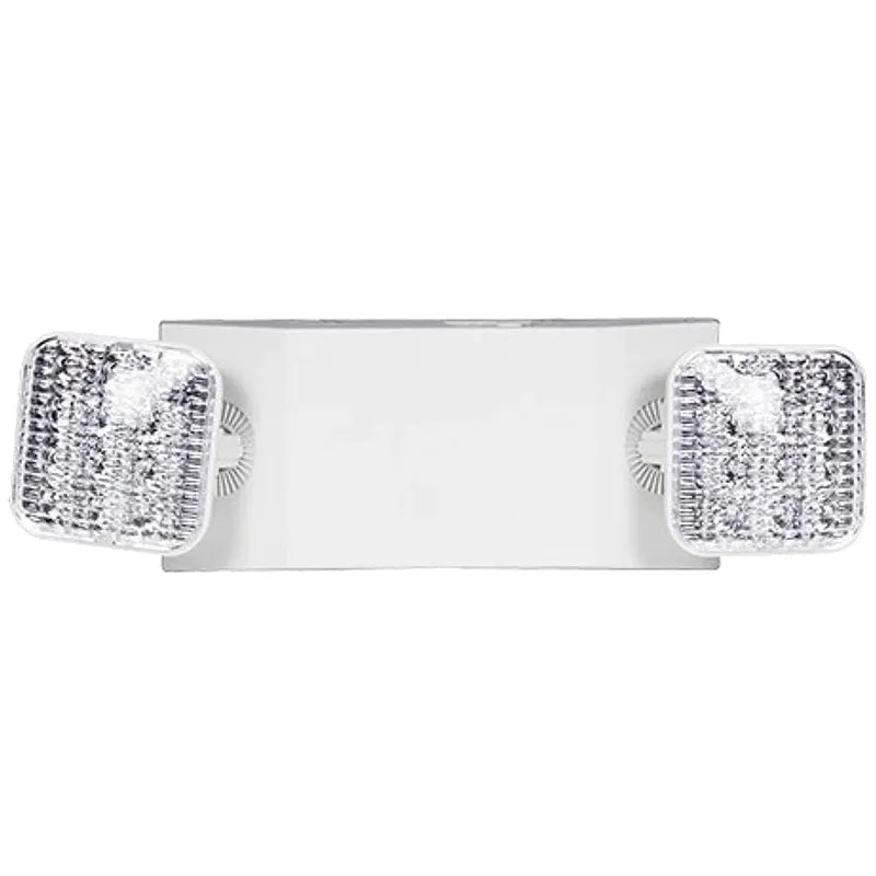 Westgate EL-1L LED 1.5W x 2 Head Large Emergency Light Fixture Wall/Ceiling Mount White Finish 120-277V