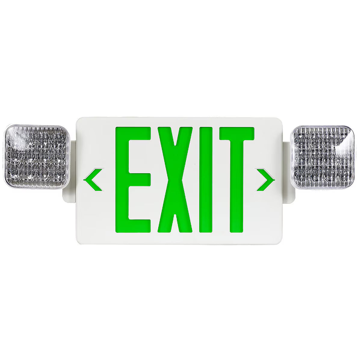 LEDone EX015 LOC-EXIT-2WGLW 2W LED Exit Sign/Emergency Light Combo Light Green Letters 120/277V