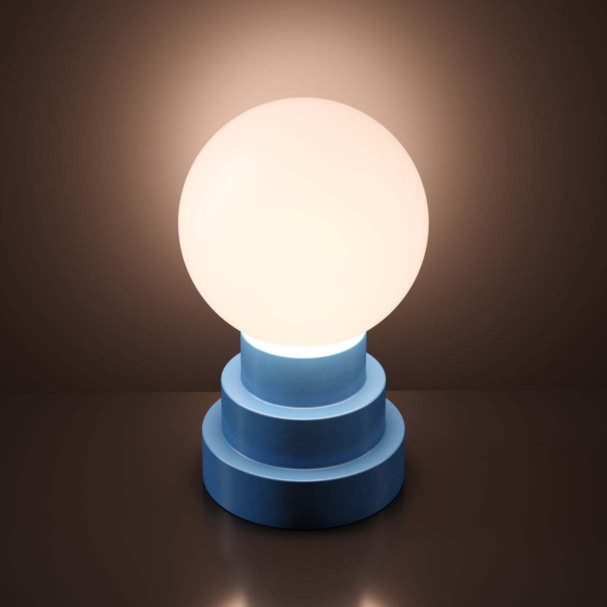 Kibun K70204 GLOBE Rechargeable Cordless LED Table Lamp, 3-Levels Brightness Touch Sensor Control, Avalon