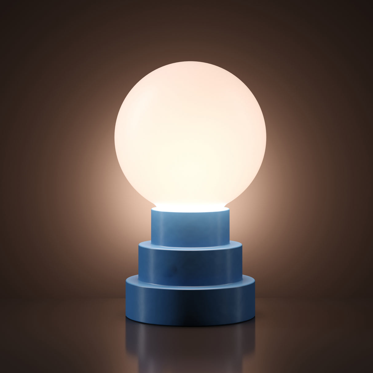 Kibun K70204 GLOBE Rechargeable Cordless LED Table Lamp, 3-Levels Brightness Touch Sensor Control, Avalon
