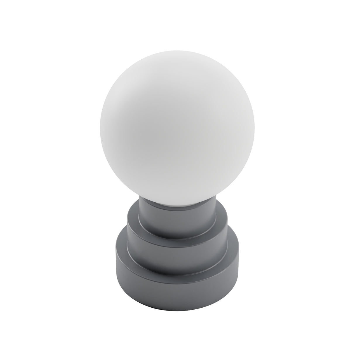 Kibun K70202 GLOBE Rechargeable Cordless LED Table Lamp, 3-Levels Brightness Touch Sensor Control, Iron