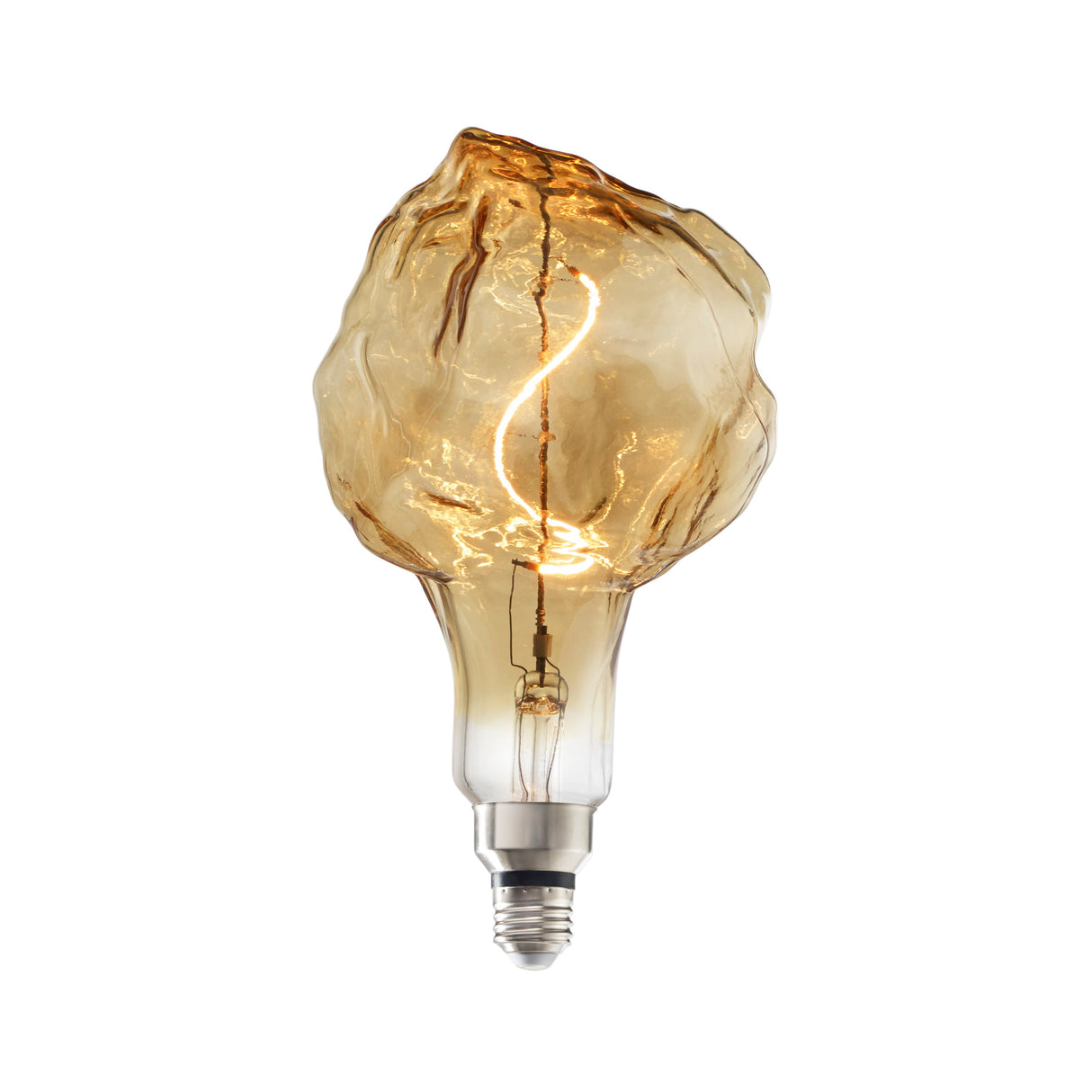 Bulbrite 776316 Bulbrite LED Grand Filament Nostalgic Iceberg Shaped Light Bulb, 60 Watt Equivalent, Medium Base (E26),2000K, Antique