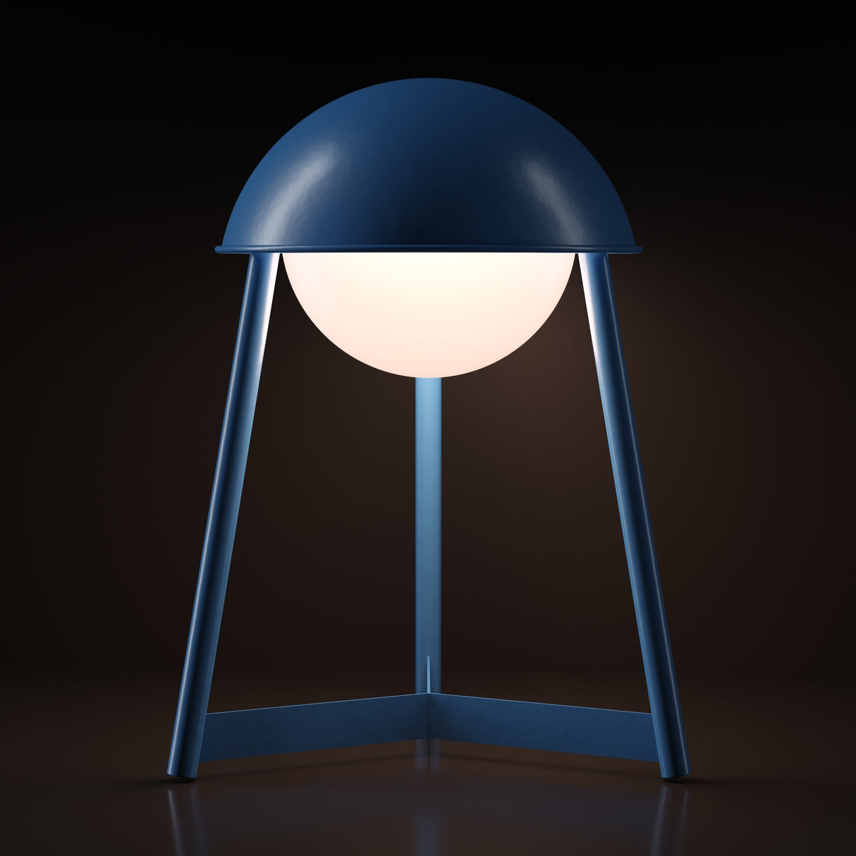 Kibun K70104 HELMET Rechargeable Cordless LED Table Lamp, 3-Levels Brightness Touch Sensor Control, Avalon