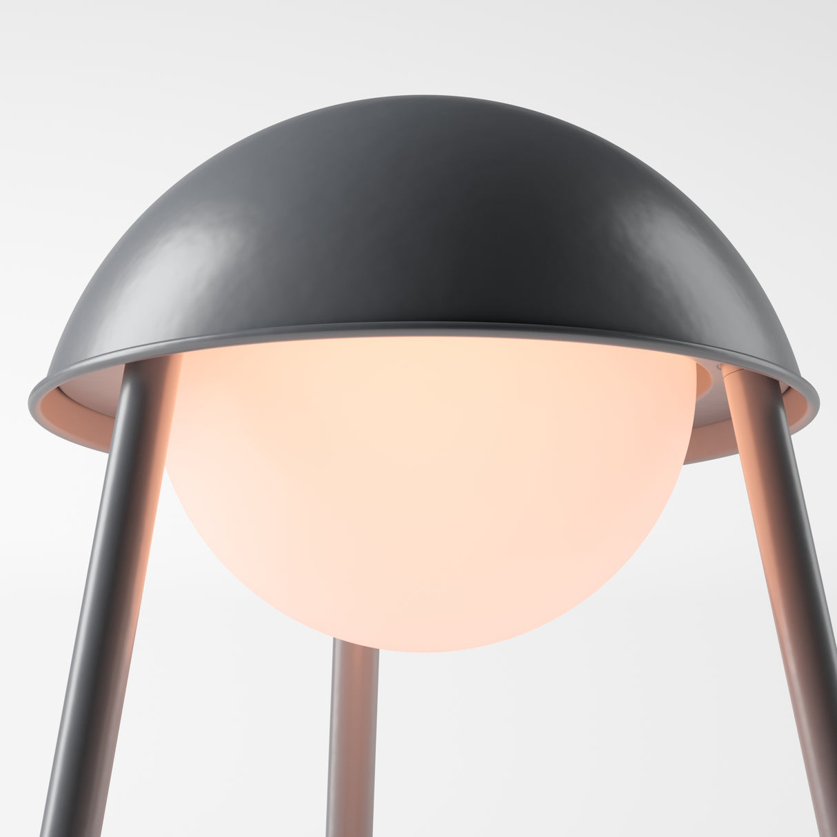 Kibun K70102 HELMET Rechargeable Cordless LED Table Lamp, 3-Levels Brightness Touch Sensor Control, Iron