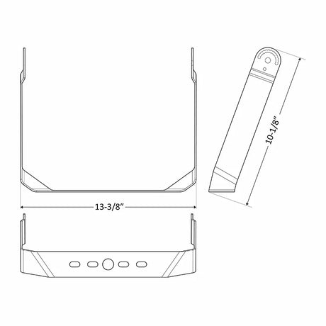 Westgate LFX-TR-B Bronze Finish U-Bracket Mount Only for LFX"XL"/LFX-XXL/FLXPRO"XL"/FLXE Flood Lights