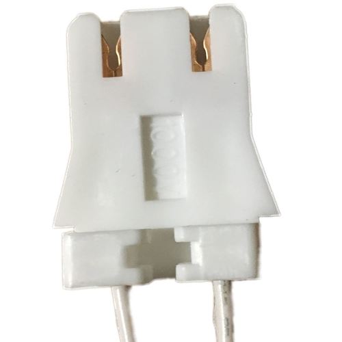 LH0103 Unshunted, straight insertion, water resistant, slide on / screw mount lamp holder/socket