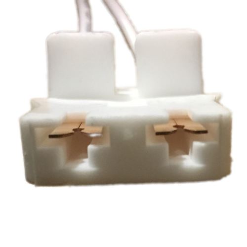 LH0103 Unshunted, straight insertion, water resistant, slide on / screw mount lamp holder/socket