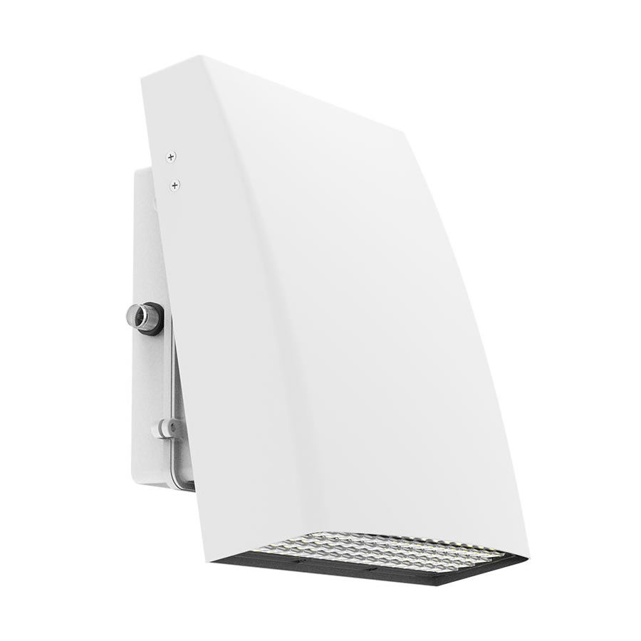 Westgate LWAX-MD-15-50W-MCTP-P-WH 15W/20W/30W/50W LED Wall Pack Adjustable Cutoff White Finish Photocell 30K/40K/50K/57K 120-277V