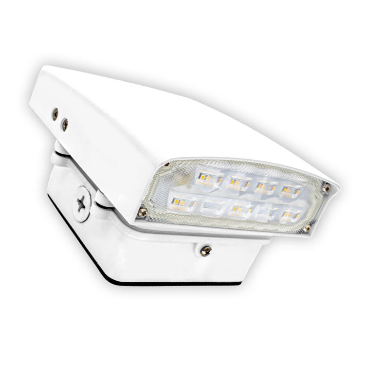 Westgate LWAX-SM-12W-30K-P-WH 12W LED Wall Pack Adjustable Cutoff White Finish Photocell 3000K 120-277V