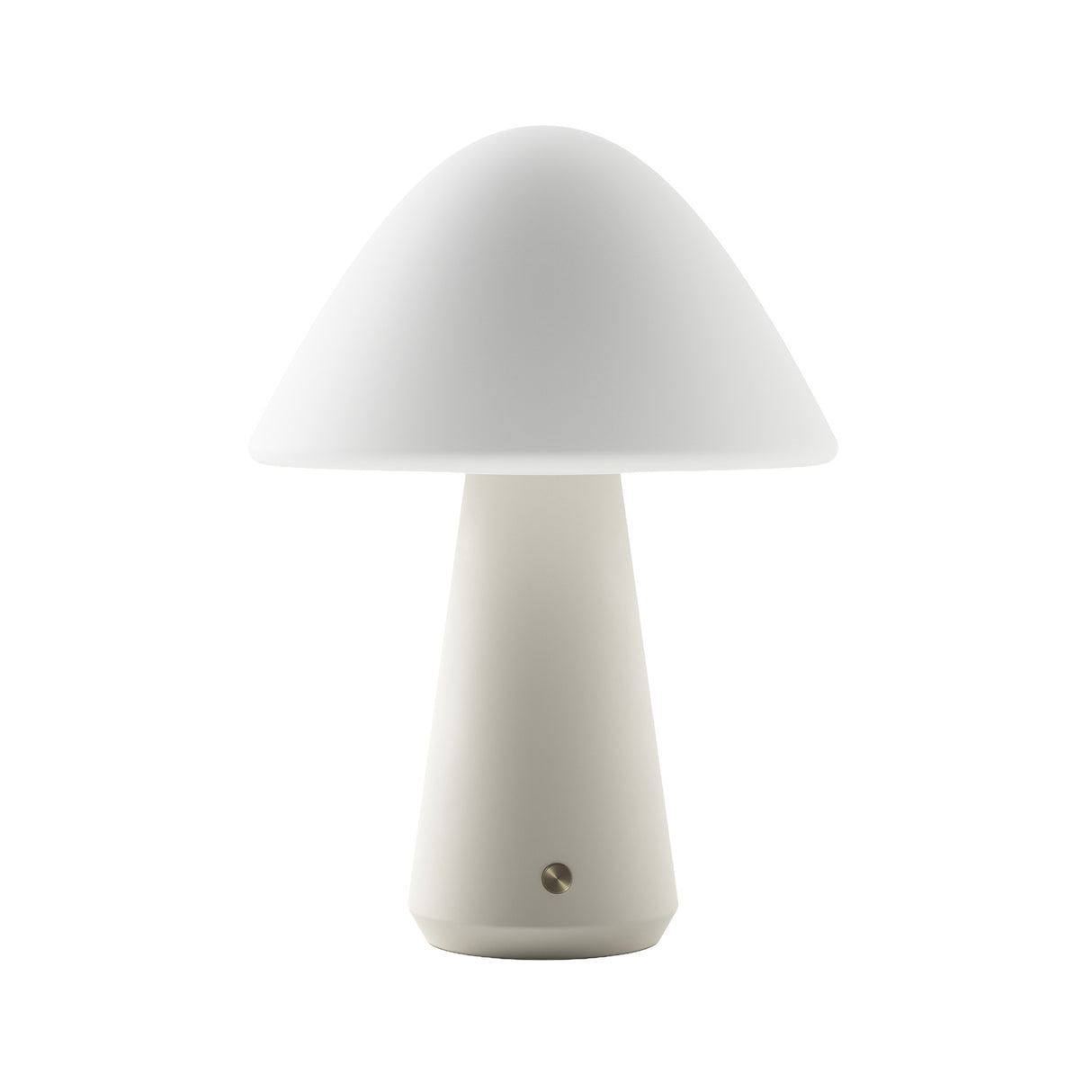 Kibun K70600 MUSHROOM Rechargeable Cordless LED Table Lamp, 3-Levels Brightness Touch Sensor Control, Off White