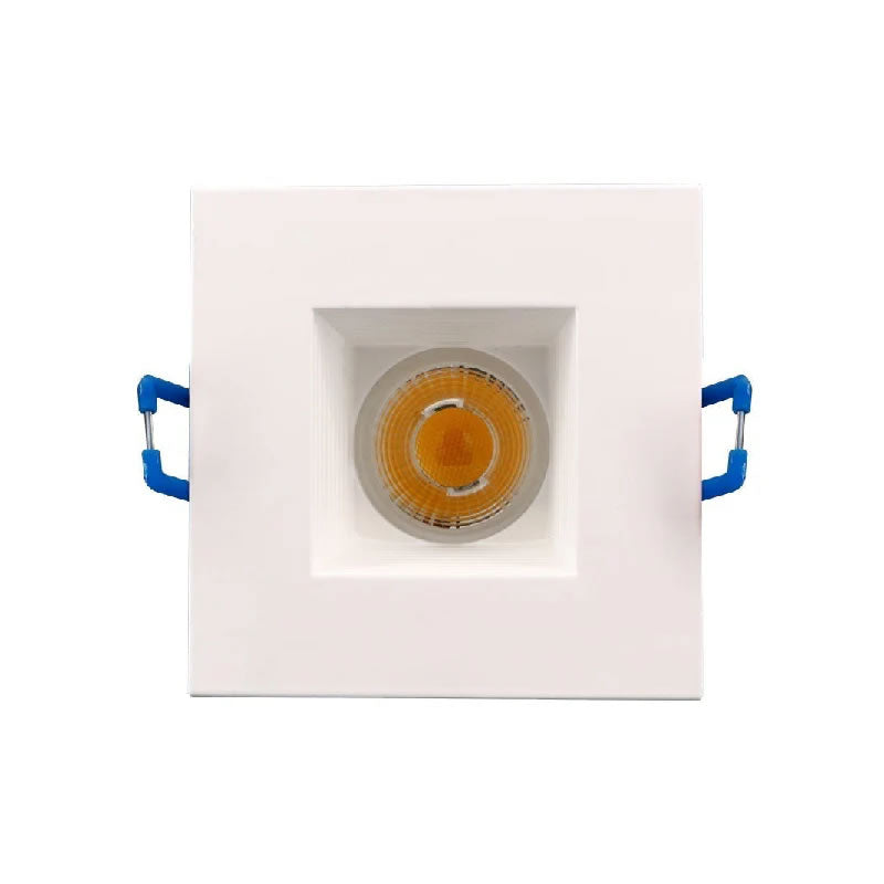 Westgate SDL2S-BF-MCT-WH 8W 2" LED Square Canless Baffle Recessed Light White Finish 30K/40K/50K 120V