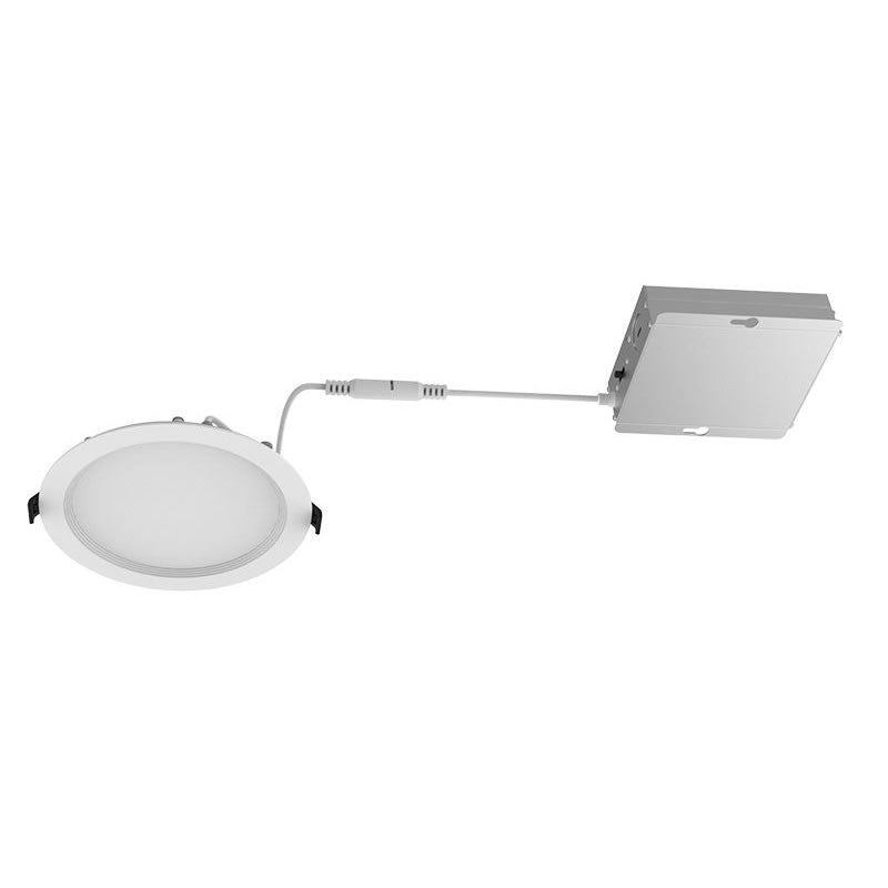 Westgate RSL6-BF-MCT5 15W LED 6" Slim Baffle Round Canless Light White Finish 27K/30K/35K/40K/50K 120V