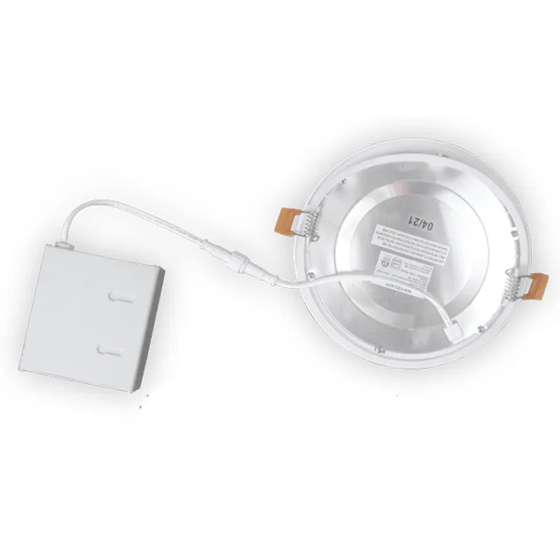 Westgate RSL6-G2-MCT5 12W LED 6" Round Slim Canless Wafer Light White Finish 27K/30K/35K/40K/50K 120V