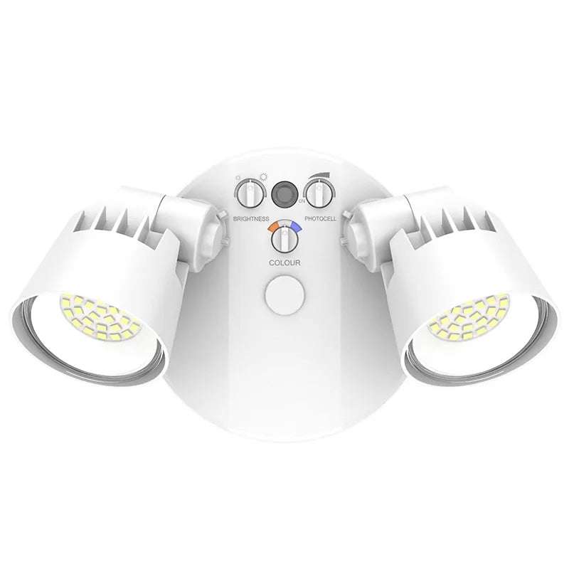 Westgate SLX-2H-MCTP-WH-D 16W-25W LED Outdoor White Security Light 30K/40K/50K Dimmable 120V