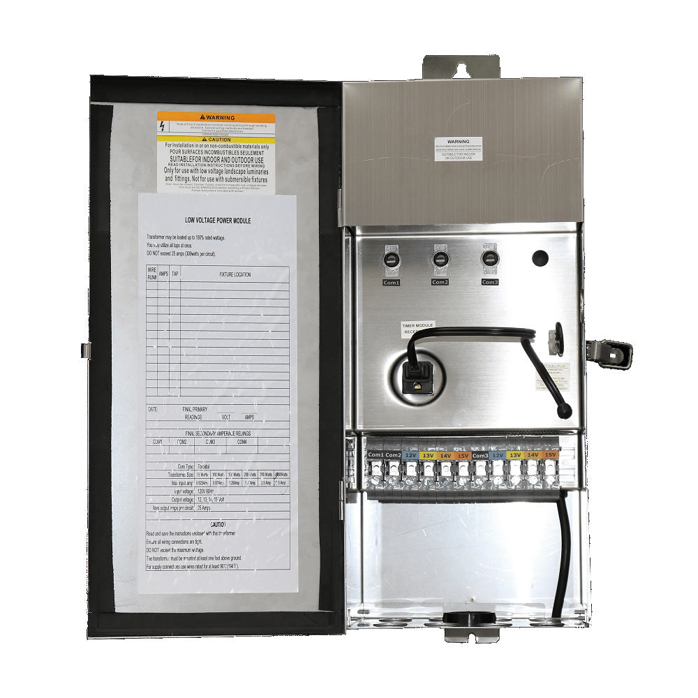 Westgate TR-600W-MT-SS 600-Watt Multi-Tap Landscape Transformer Timer/Photocell Ready (Not Included) 12V/13V/14V/15V