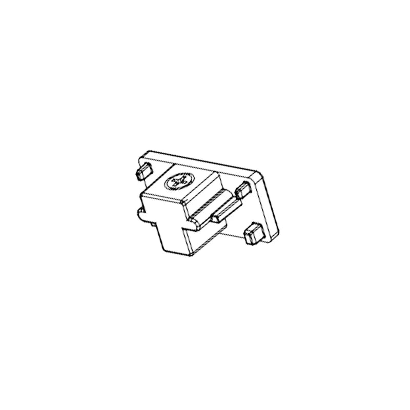 Westgate TR-EC-WH 3-Wire H-Type End Cap White Finish