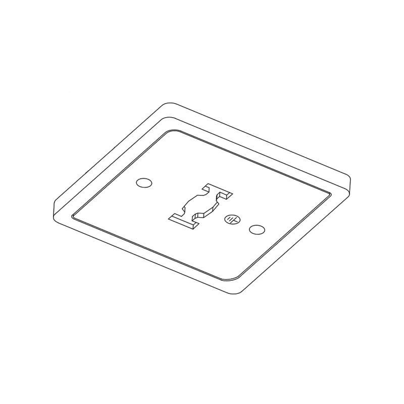 Westgate TR-MONC-BK 3-Wire H-Type Track Mono Canopy Black Finish