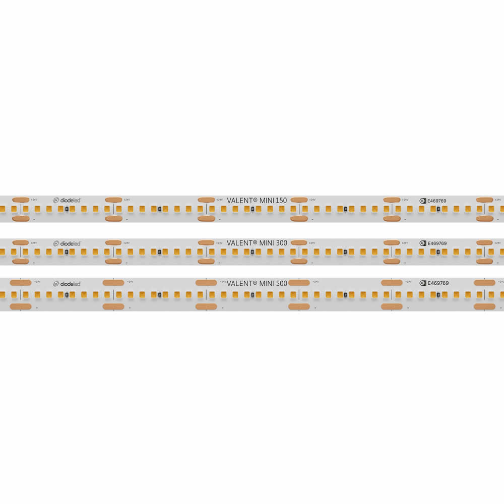 Diode LED DI-24V-VL8MN3-24-016 16.4ft 8mm Valent Mini 300+ Lumens LED Tape Light 2400K 24V