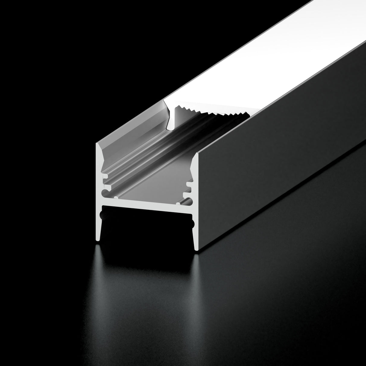 Diode LED DI-CHB-A1-ACC A1 Channel Accessory Pack for LED Tape Light Aluminum Finish (2) End Caps Pairs, (4) Mounting Clips (2) Relief Clip