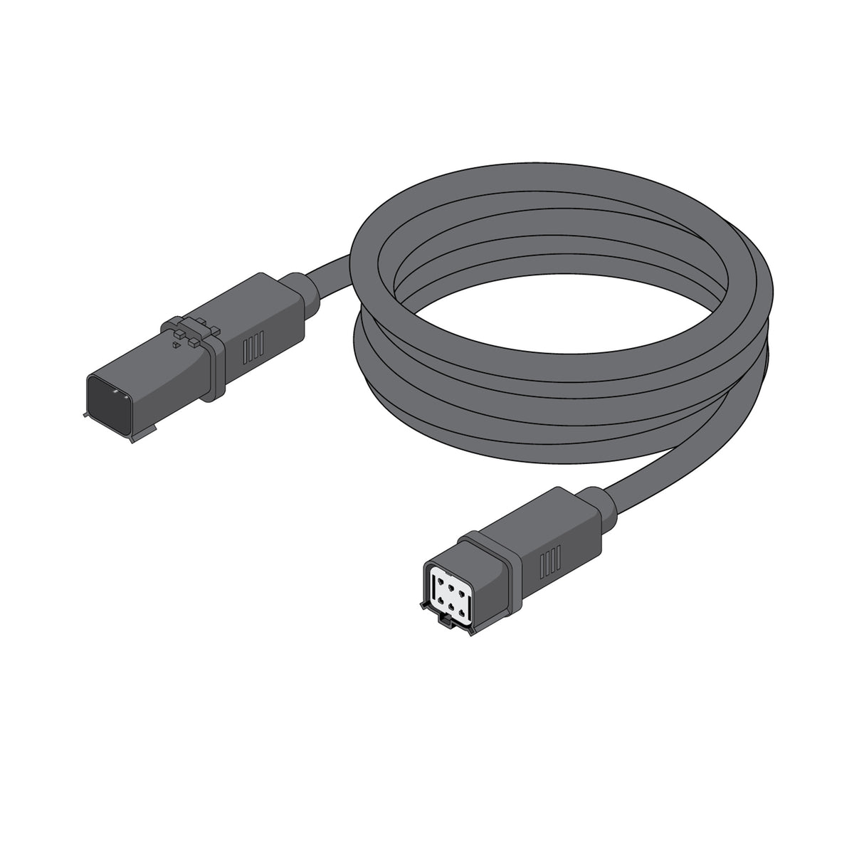 Diode LED DI-BW-WW-RGBW-15EXT-BL 15ft Broadwave LED Wall Washer Extension Cord Wet Location Rated Black Finish