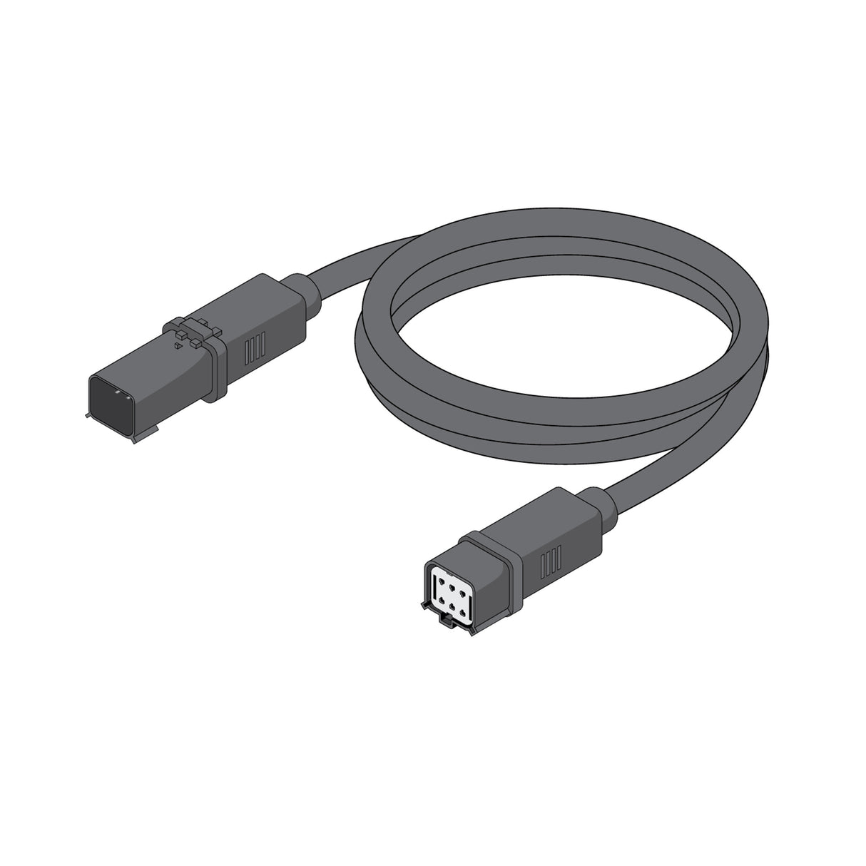 Diode LED DI-BW-WW-RGBW-6EXT-BL 6ft Broadwave LED Wall Washer Extension Cord Wet Location Rated Black Finish