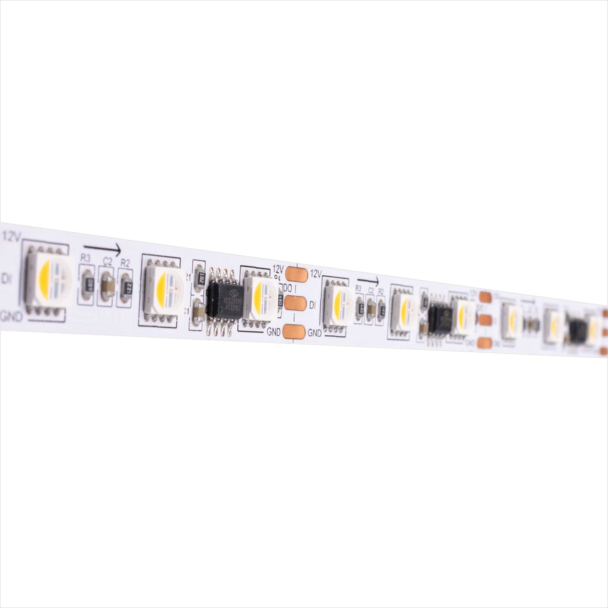 Diode LED DI-12V-DRGBW-50-PIX-3LED-016 16.4ft Spool Dazzle 3-LED Pixel RGBW-5000K LED Tape Light 12V