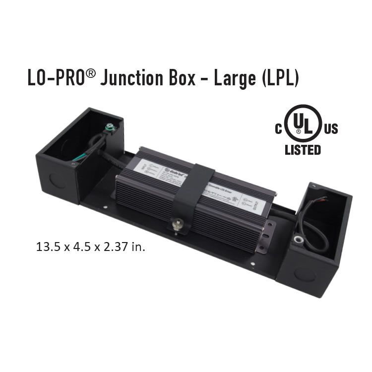 Diode LED DI-DM-MW24V90W-0-10V-LPL 90W Commercial Grade 0-10V Dimmable Driver and Lo-Pro Large Jbox Combo 24V DC