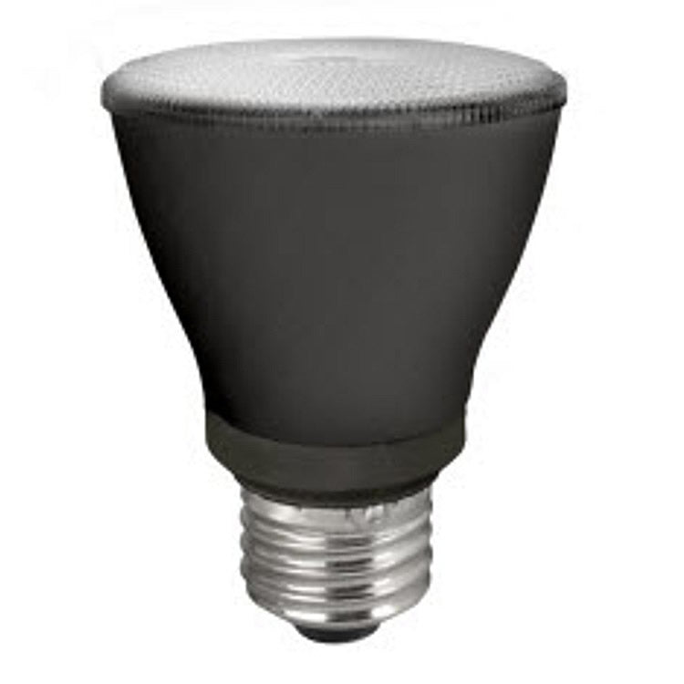 TCP L7P20D2527KNFLB 7W PAR20 Elite Black LED Narrow Flood 2700K 120V