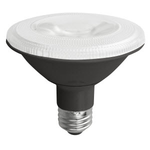 TCP LED12P30SD30KSPB 10W PAR30 Short Neck Black LED Spot 3000K 120V