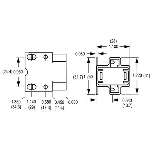 LH0228 13w GX23, GX23-2 2 pin CFL lamp holder/socket with 2 hole horizontal mounting